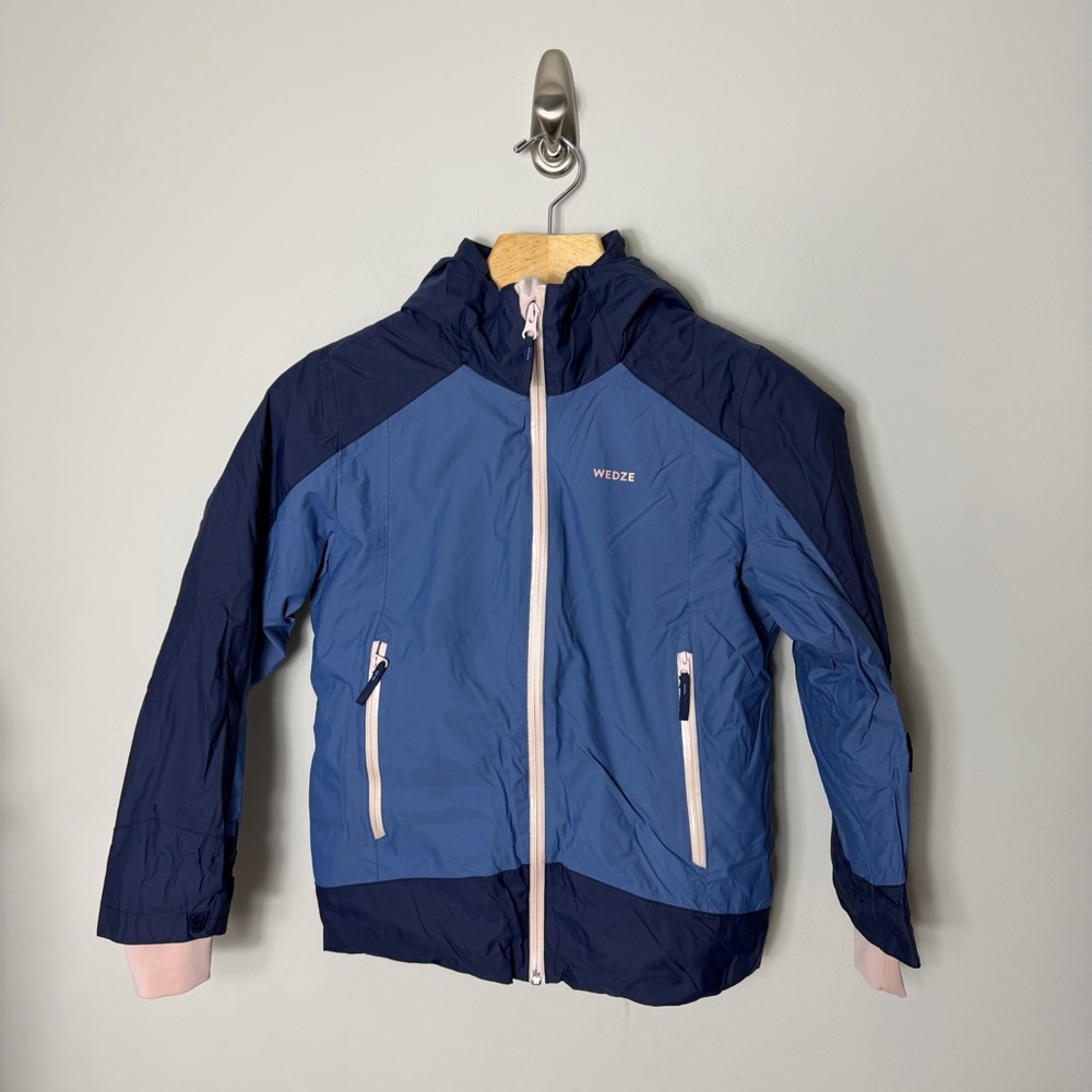 Wedze Kids Girls Ski Jacket Waterproof Hooded Winter Coat Size 10